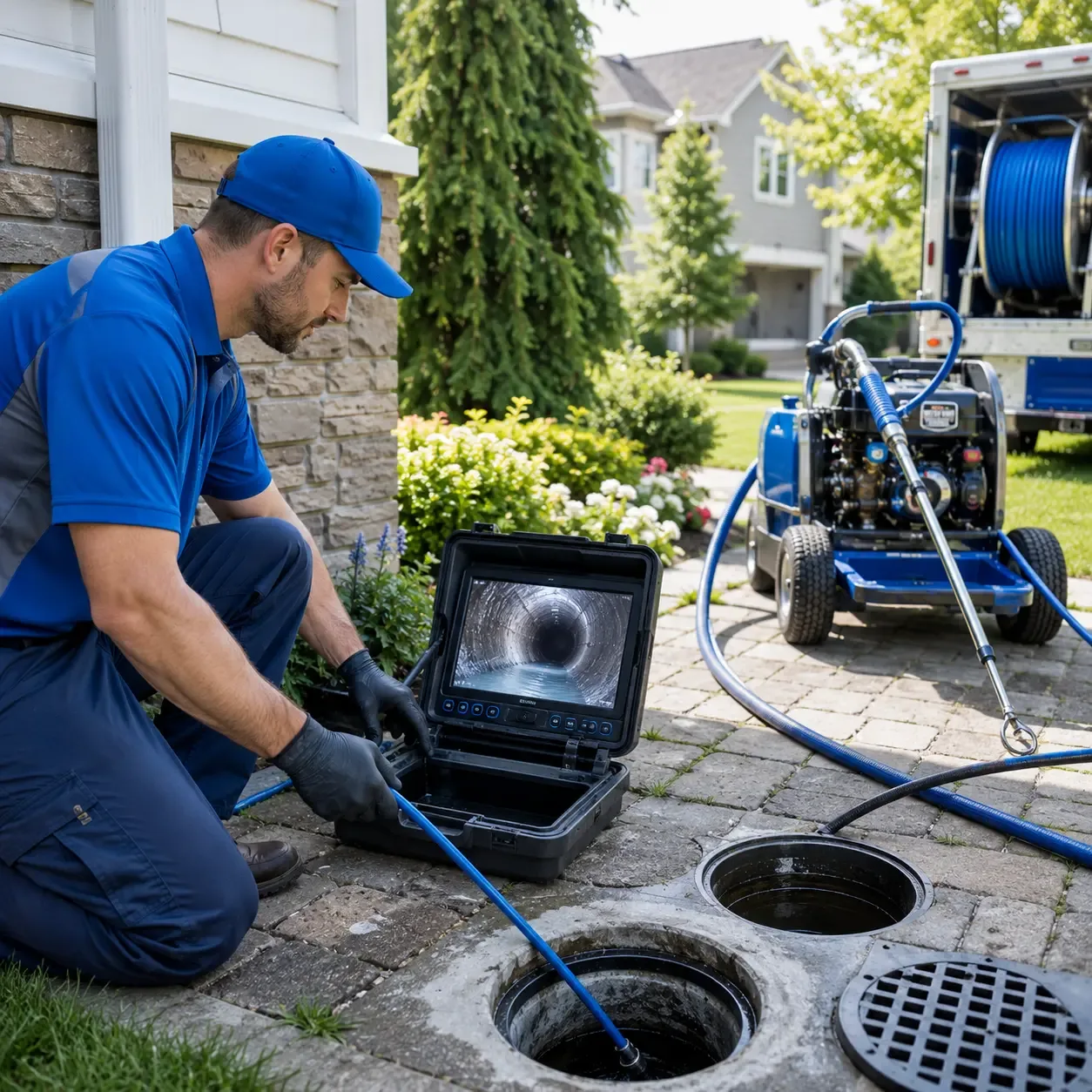 Outdoor drain cleaning professionals serving Flat Lick, KY