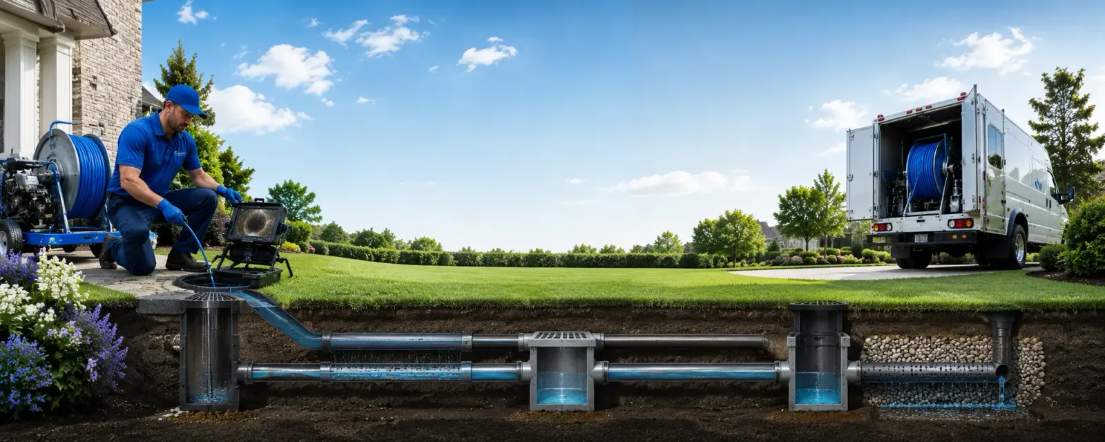 Outdoor drain cleaning information for Flat Lick, KY